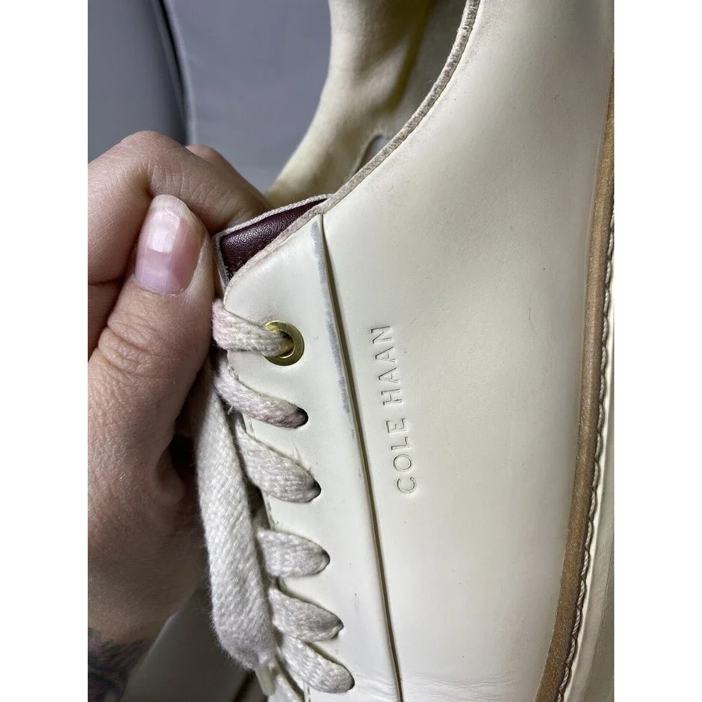 Cole Haan Women’s GrandPrø Topspin Sneakers Size 8.5 B White Leather